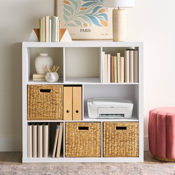 6 Cube Organizer Bookcase for Horizontal or Vertical Storage