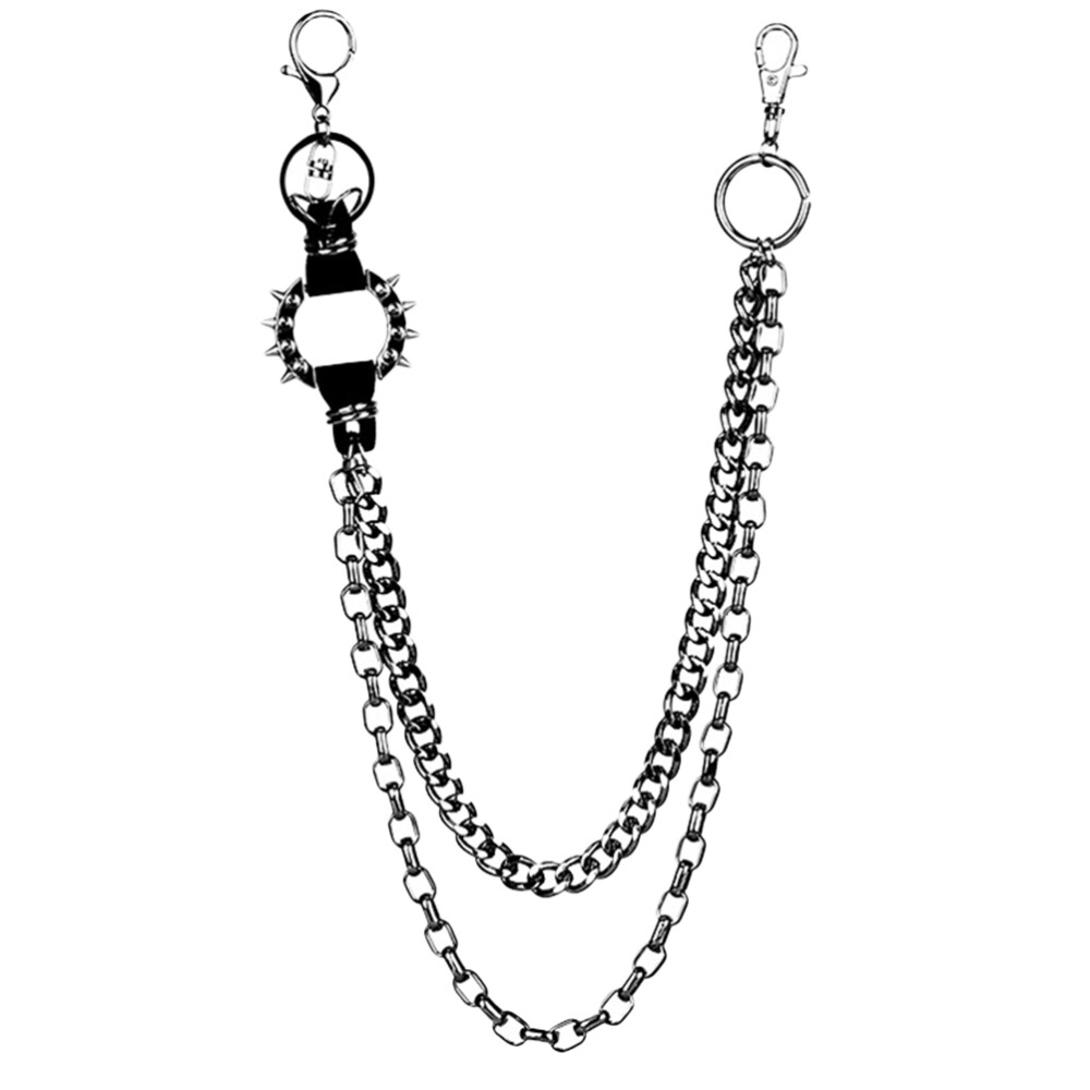 Gothic decorative wallet chain for men with belt attachment