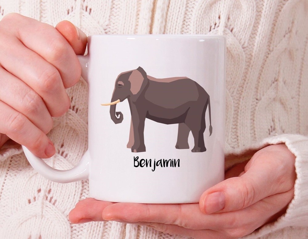Personalized Elephant Mug Elephant Gift Elephant Coffee Cup Elephant Christmas