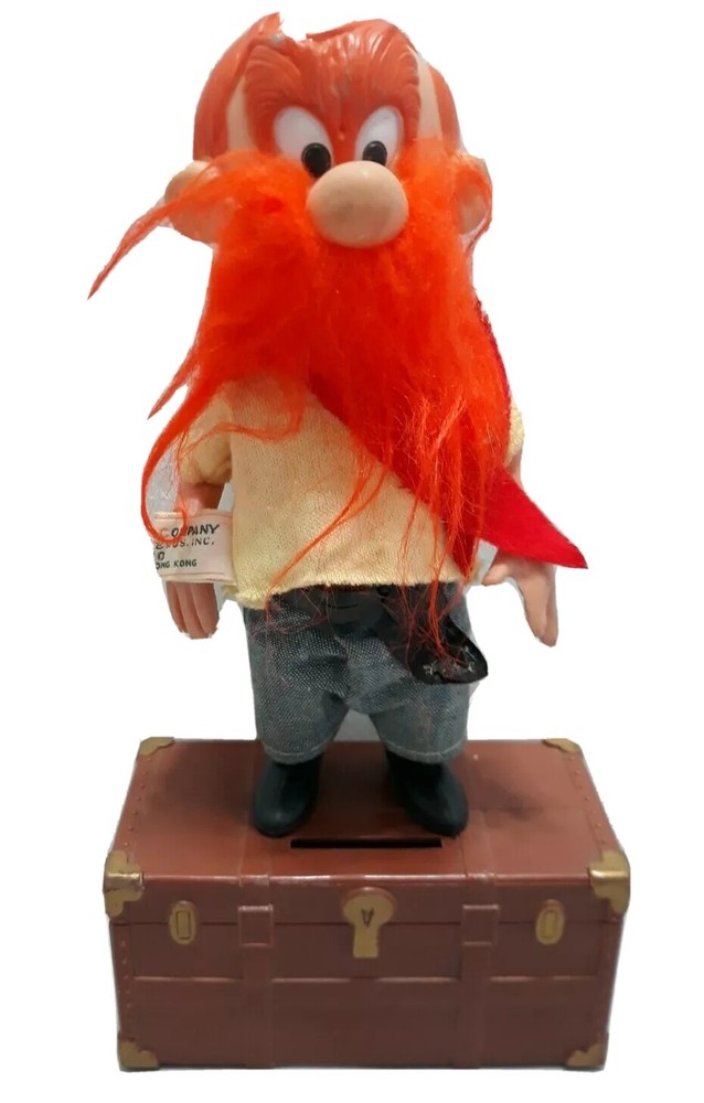 Yosemite Sam Treasure Chest Coin Bank R Radkin Warner Bros 1970 incomplete