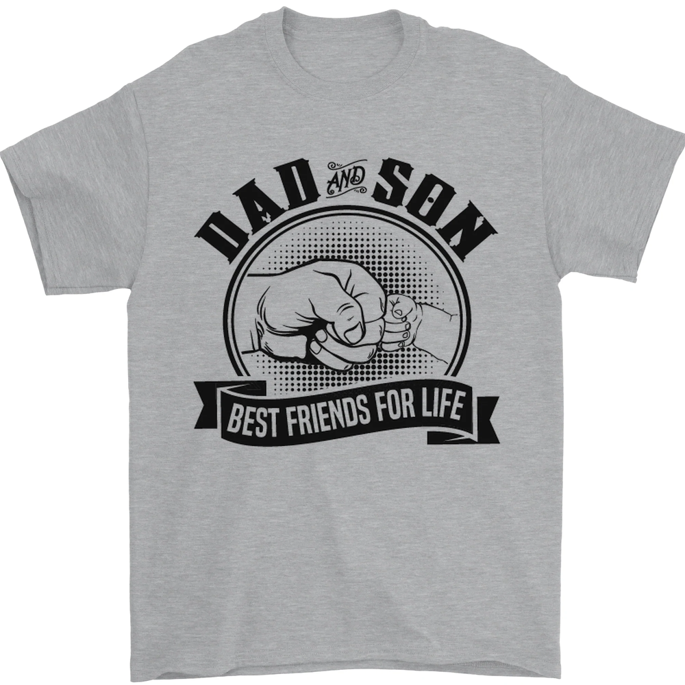 Dad & Son Best Friends Fathers Day Mens T-Shirt 100% Cotton