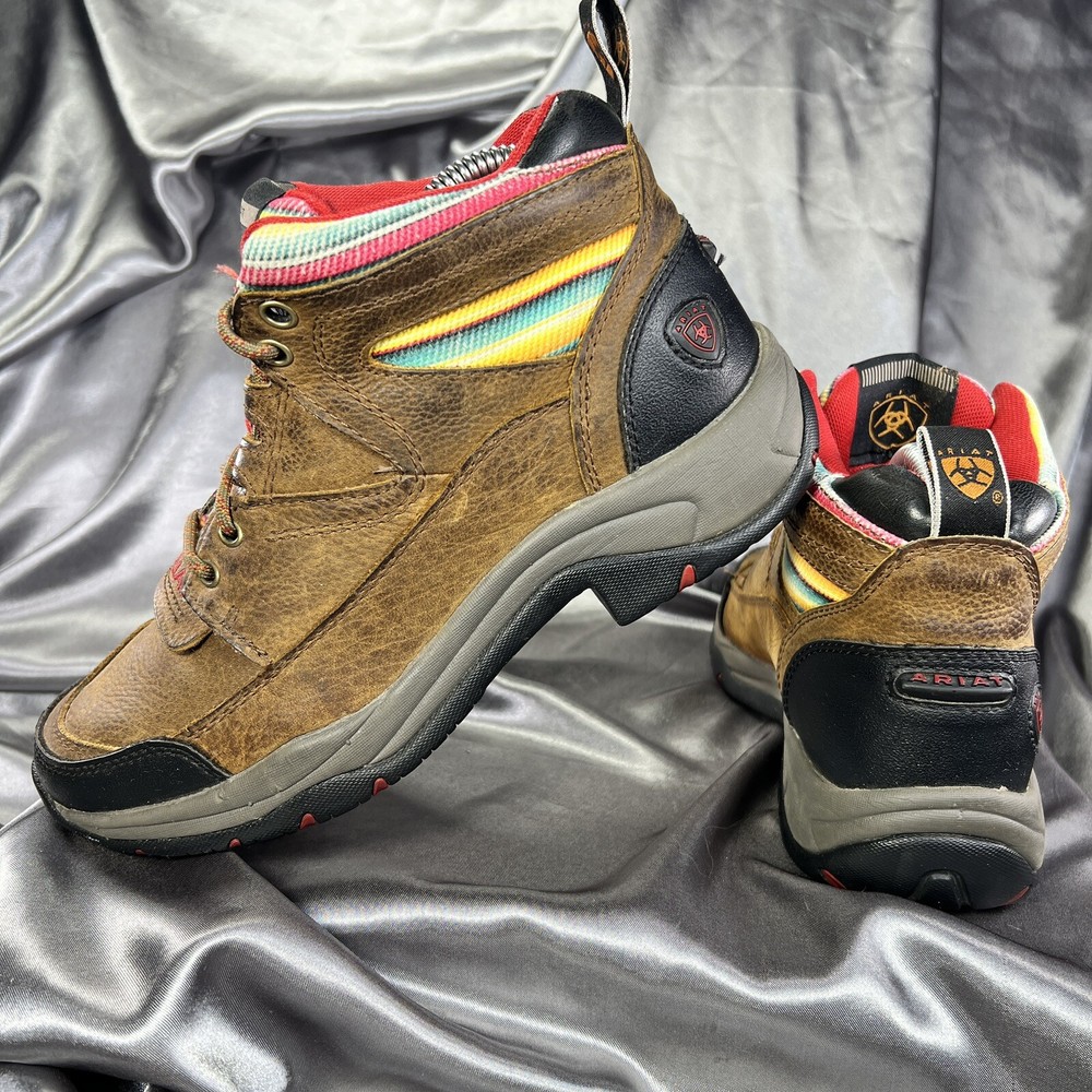 Ariat Terrain Hiking Boots Women's 5.5 Brown Work Boots Leather Comfort 10021481