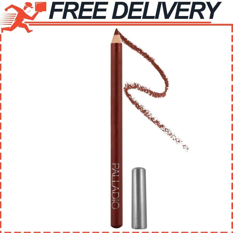 Palladio Wooden Lip Liner Pencil in Walnut for Smooth Contouring & Precise Lines