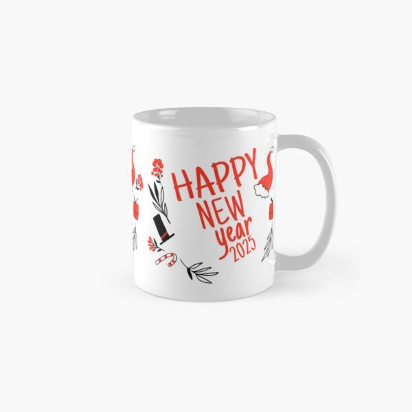 Happy New Year 2025 Classic Mug - Thoughtful Gift for Family