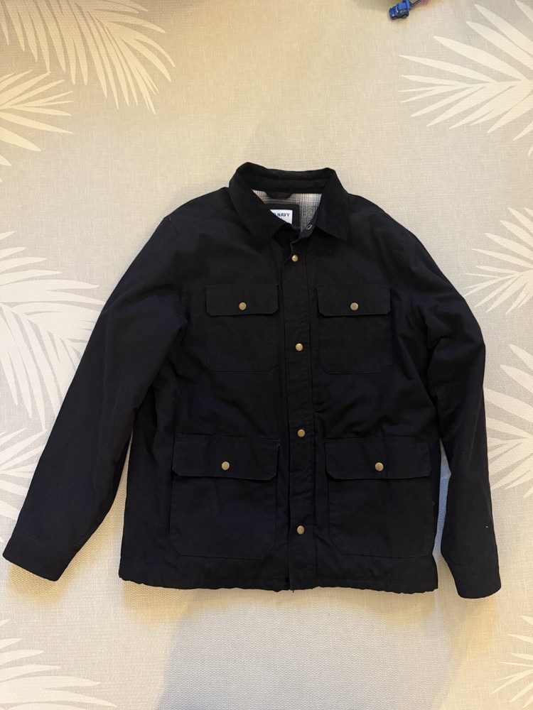 Old Navy Jacket Coat Men’s Large Tall Black Barely Used