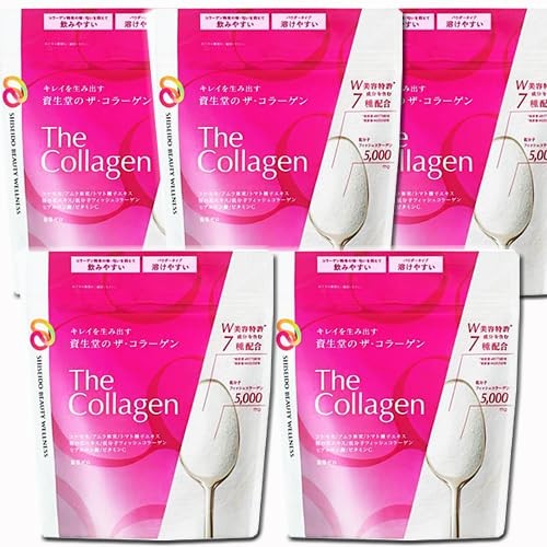 SHISEIDO Collagen Powder 126g x 5 Packs - Beauty Supplement Value Set