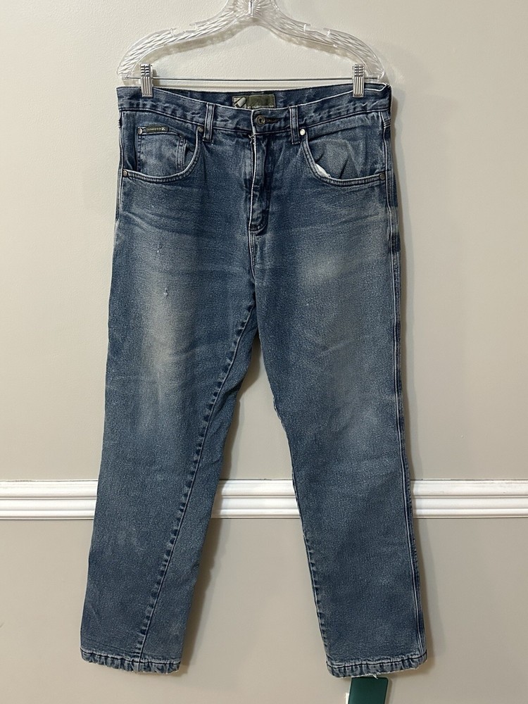 Fleece-Lined Denim Jeans for Men - Size 34x34 by BC Clothing