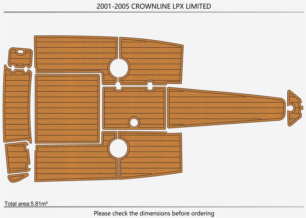 2001-2005 Crownline LPX LIMITED DuraEVA EVA Foam Boat flooring