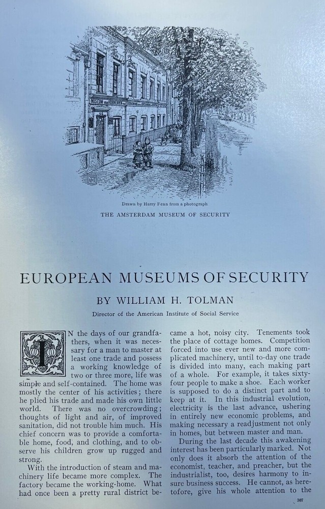 1906 European Museums of Security Amsterdam Berlin illustrated