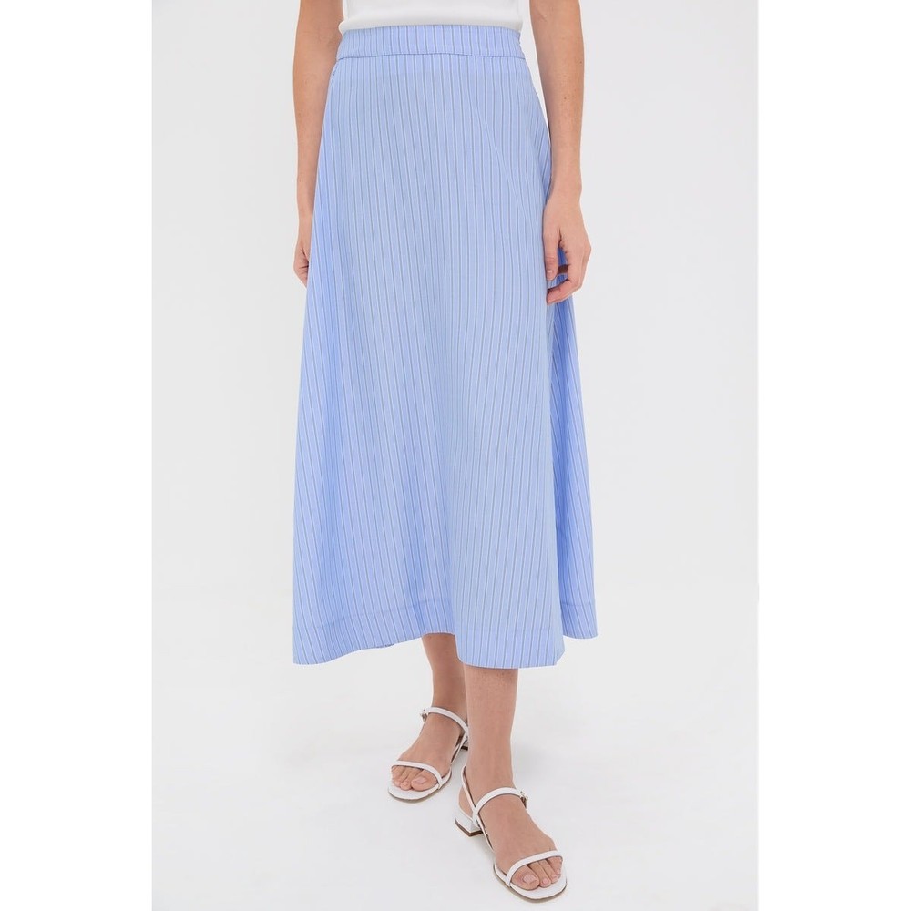 TUCKERNUCK Cornflower Blue Stripe Evelyn Skirt Size M NWT