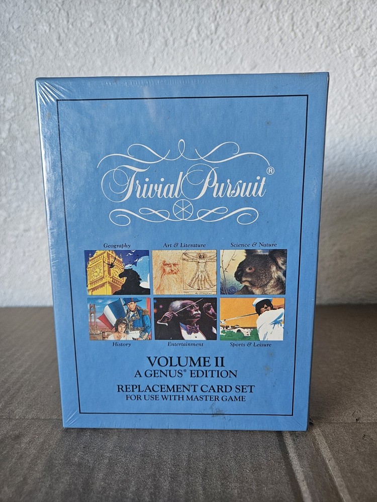 Trivial Pursuit Genus Edition Replacement Card Set Volume 2 1989