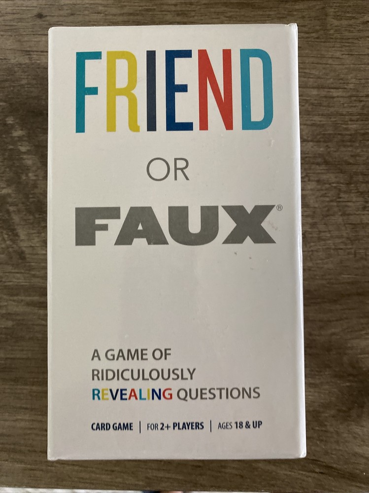 Friend Or Faux  A Game of Ridiculously Revealing Questions 18+ Adult Game NEW