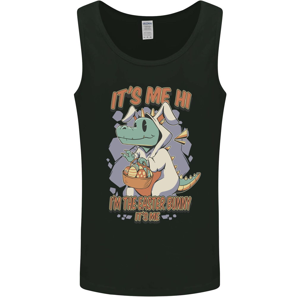 T-Rex Its Me I'm the Easter Bunny Funny Egg Mens Vest Tank Top