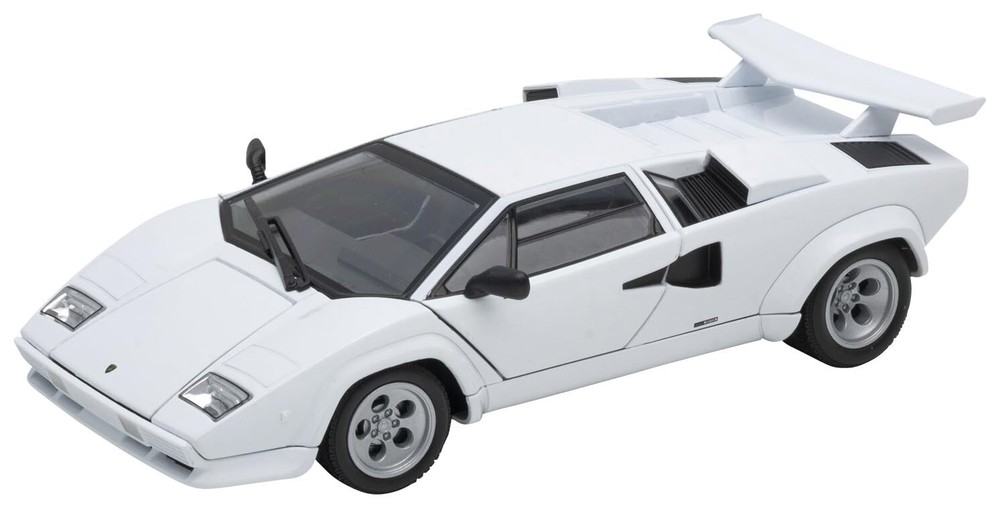 WELLY 1/24 Lamborghini Countach White Diecast Model Car