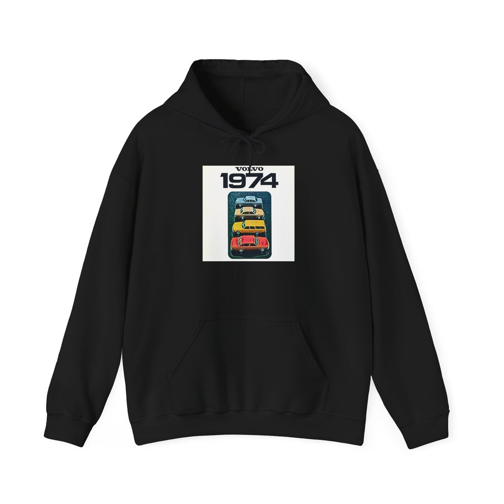 1974 Volvo Graphic Print Hoodie – Unisex Heavy Blend Crew Sweatshirt