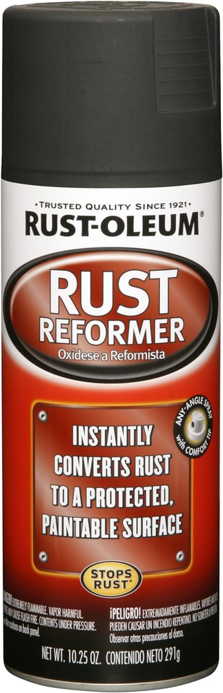 6-Pack Rust Reformer Spray 10.25oz Black – Stops Rust & Converts to Protective Coating