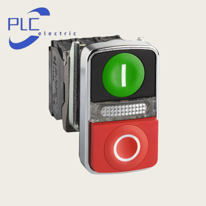 New Schneider XB4BW73731B5 Green/Red Double Headed push button Industrial Switch