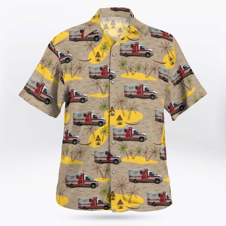 New London MN Ambulance Services Hawaiian Shirt Design