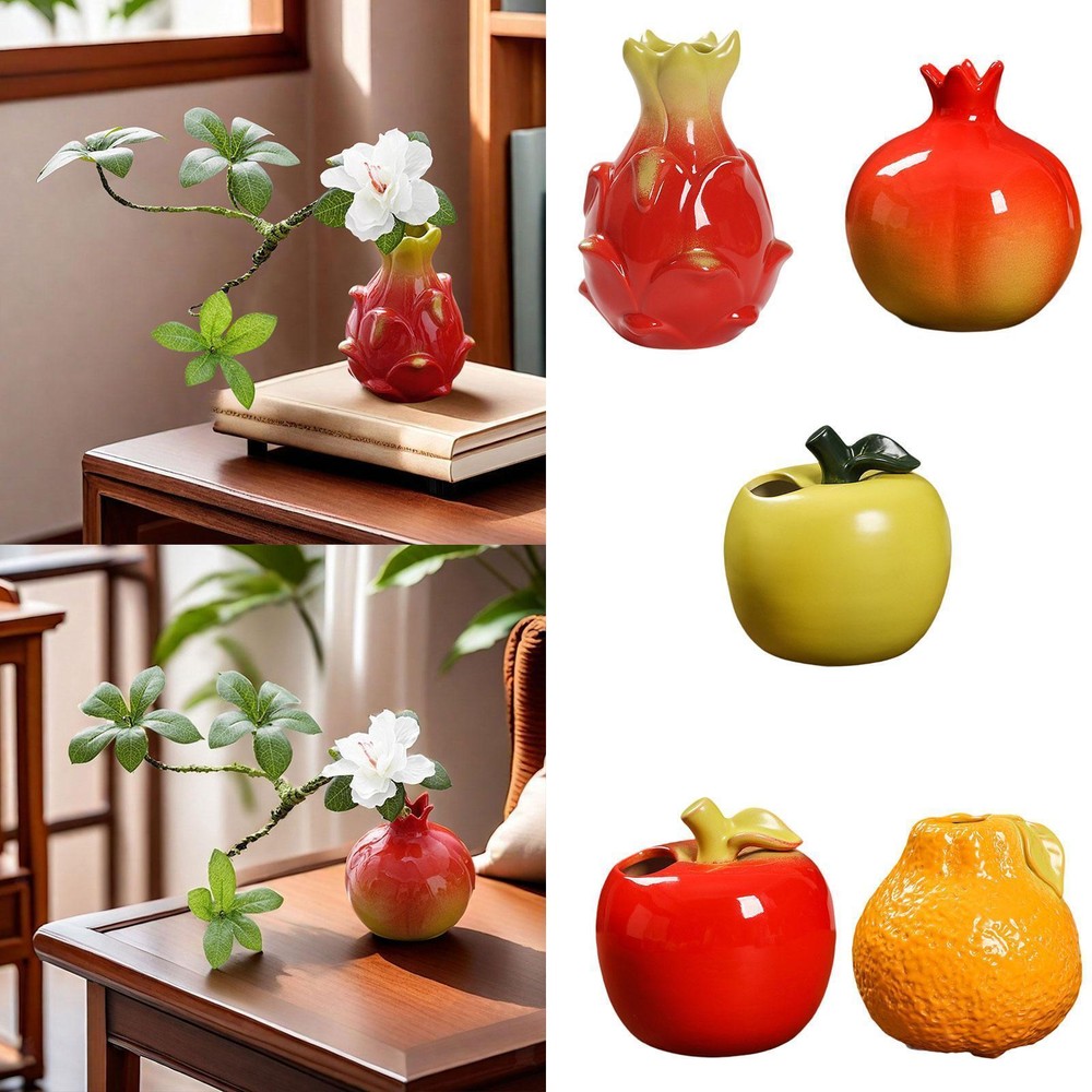 Propagation Vase Fruit Shaped Ceramic Flower Vase Indoor Wedding Home Decor