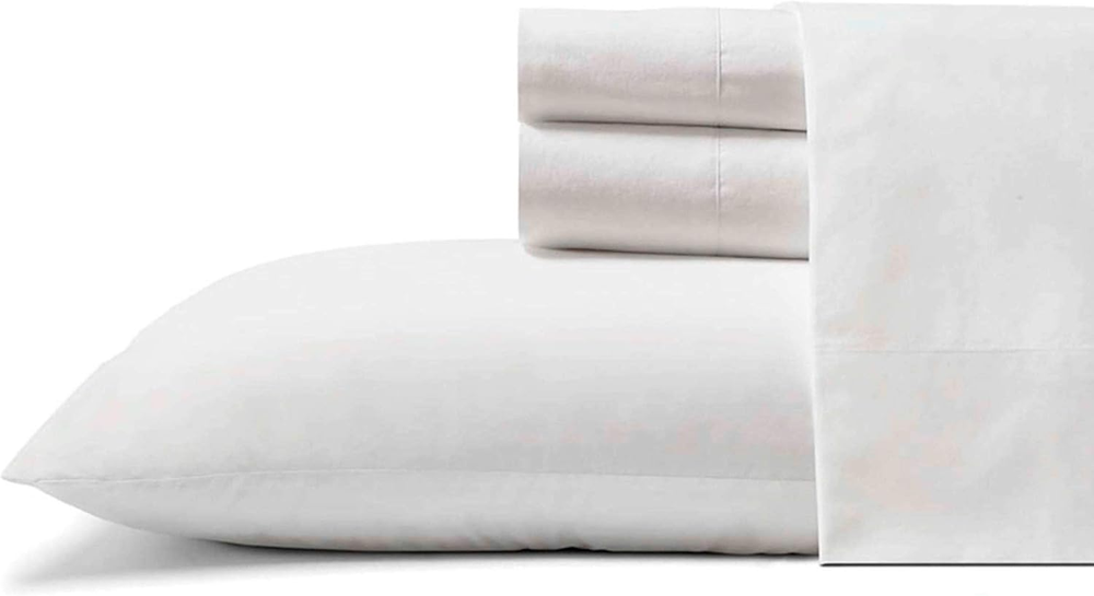 - Queen Sheets, Cotton Percale Bedding Set, Crisp & Cool, Stylish Home Decor (Co