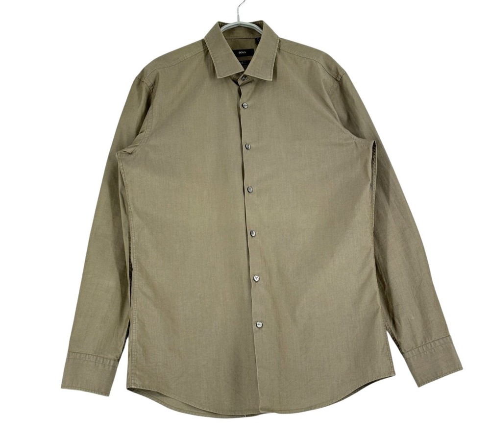 Hugo Boss Men's Casual Slim Fit Stretch Shirt Size M - 41 - 16