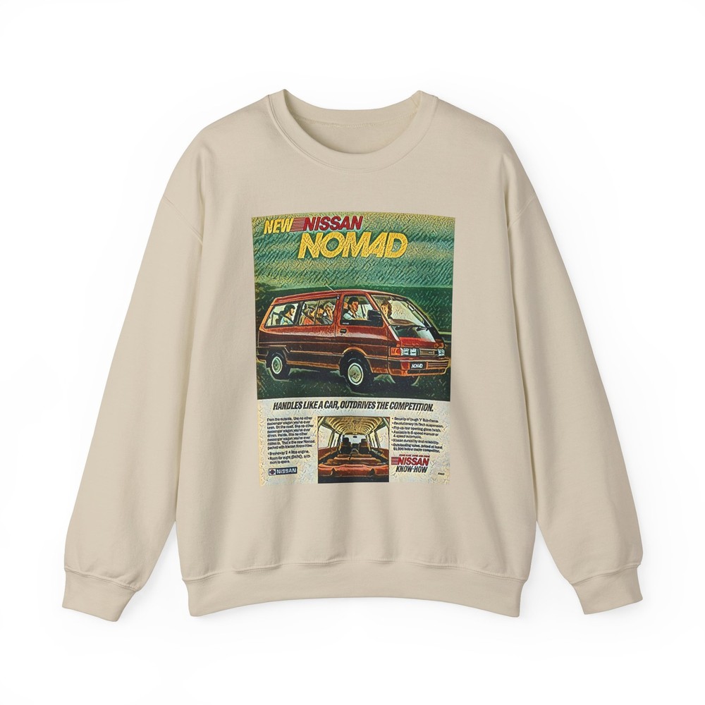 Nissan Nomad Car Art Graphic Print LS Unisex Heavy Blend™ Crewneck Sweatshirt