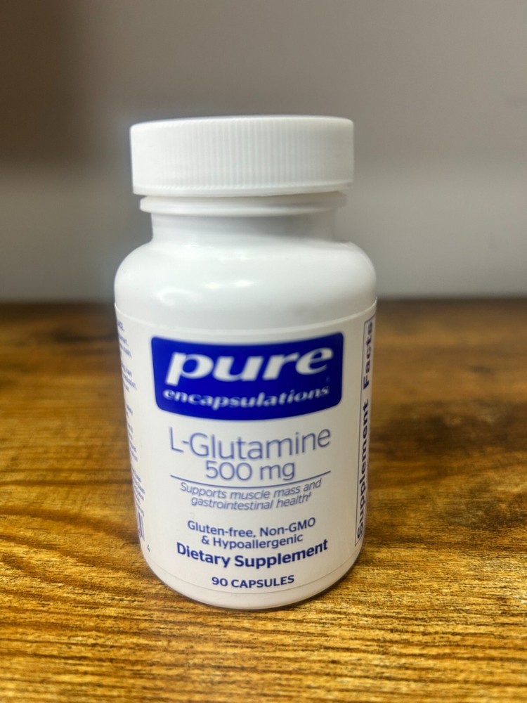 Pure Encapsulations L-Glutamine 500 mg  Supplement for Immune and Digestive