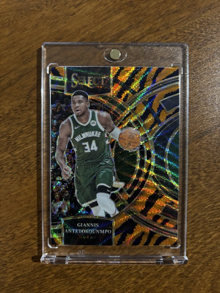 ✨ Giannis Antetokounmpo 2023-24 Panini Select Premier TIGER Prizm SSP Case Hit