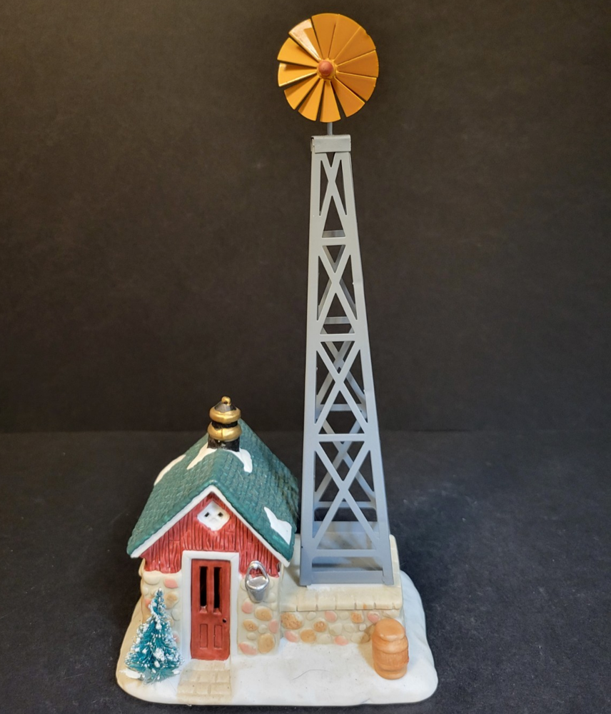 Seasonal Specialties Christmas Valley Village Windmill Farm Barn-image