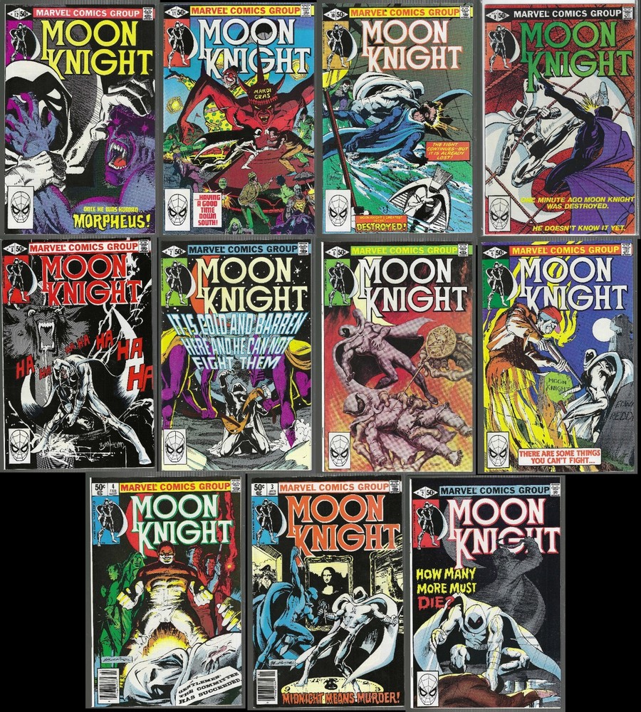 MOON KNIGHT #2-24,26-31,33-38 LOT OF 35 GEMS A MUST SEE RUN! NM-/NM+ 9.2/9.6 AVG