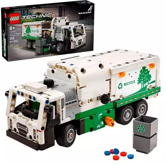 LEGO Technic Mack LR Electric Garbage Truck Toy 42167