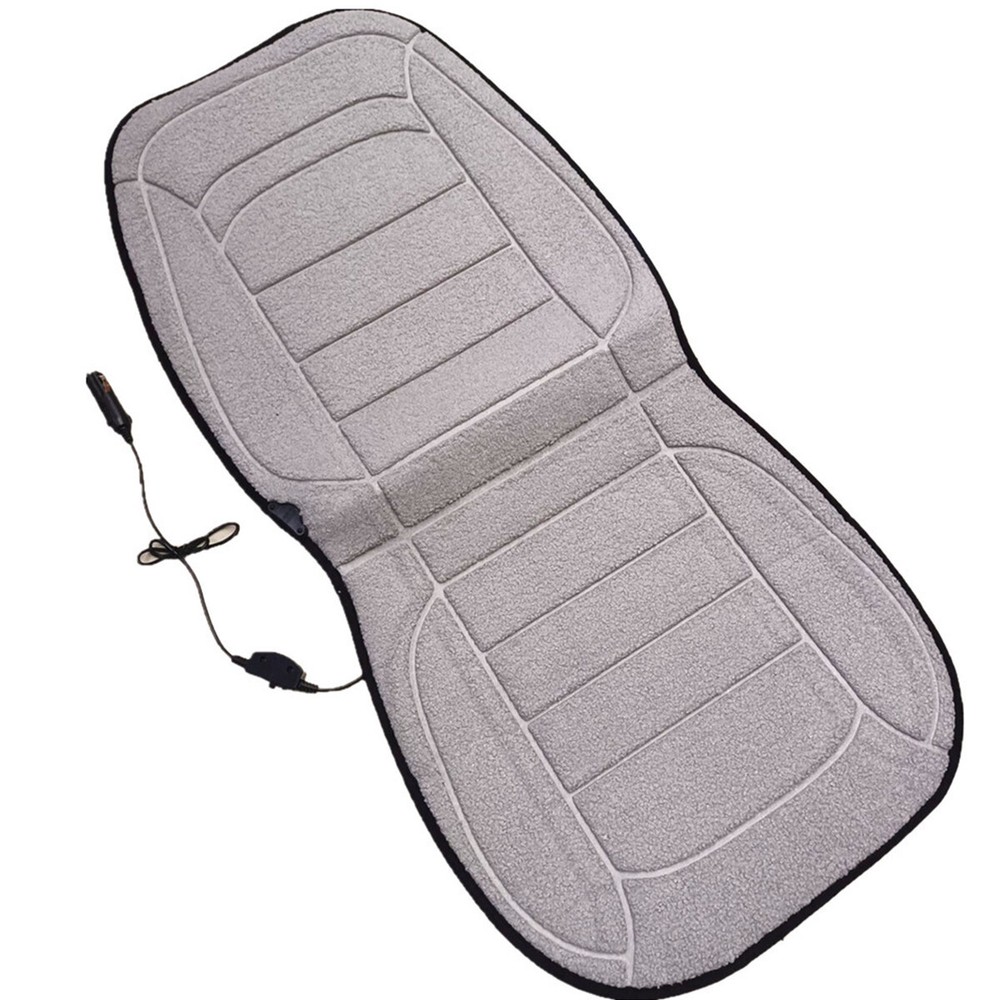 Car Seat Pad Cushion Lamb Wool Cover Mat Winter Heating Heater Warm Accessories