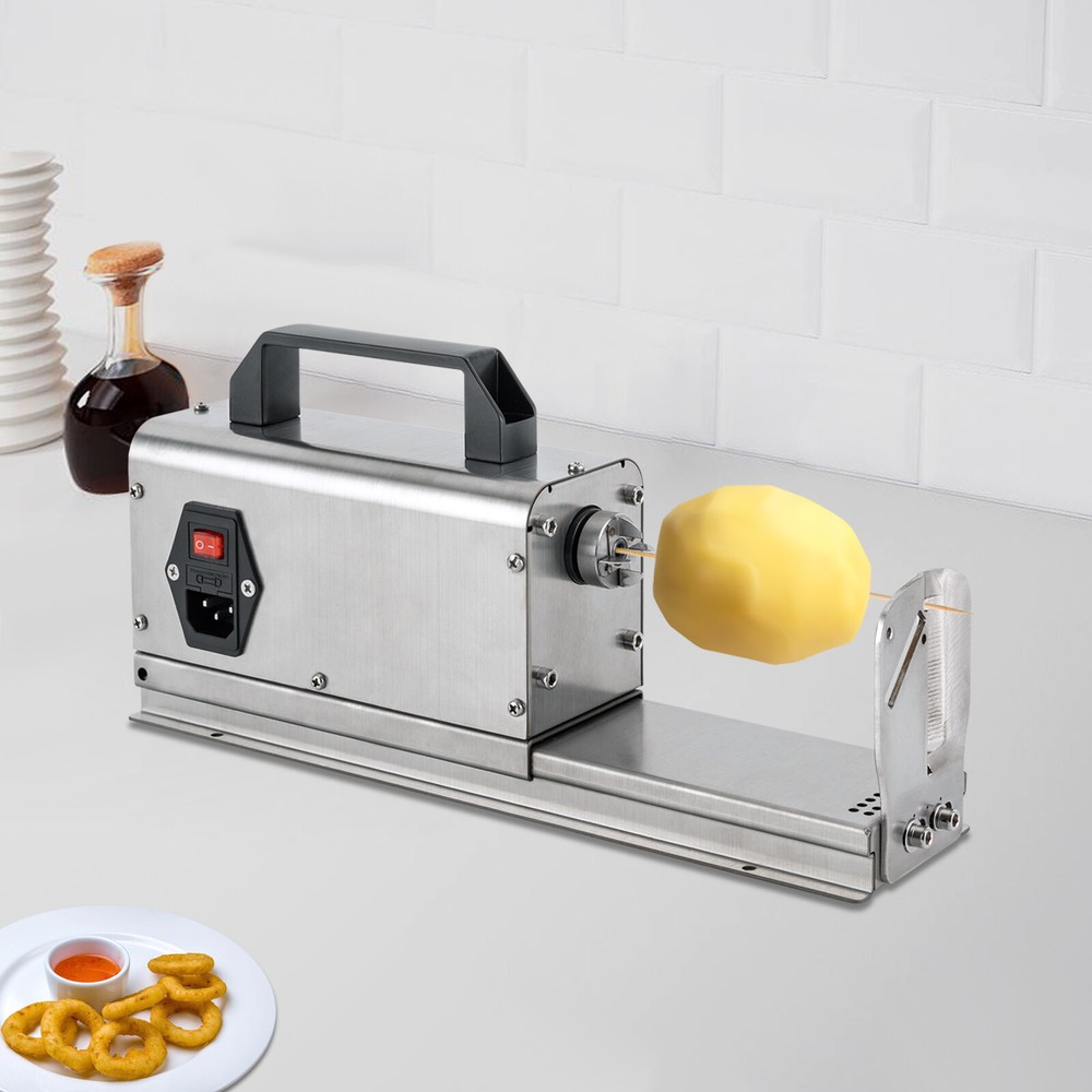 Electric Twisted Spiral Potato Cutter Auto French Fry Twisted Potato Tower 110V