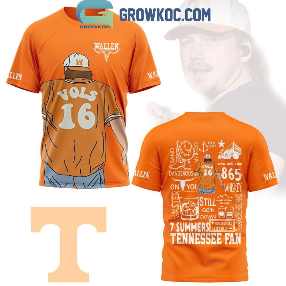 Morgan Wallen Tennessee Volunteers 7 Summers Tennessee Fan Hoodie T-Shirt