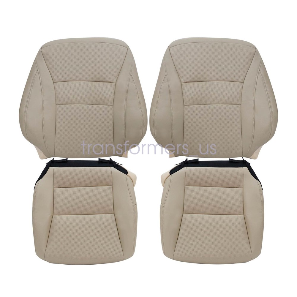 For Honda Accord 2013 Both Side Bottom & Top Replacement Leather Seat Cover Tan