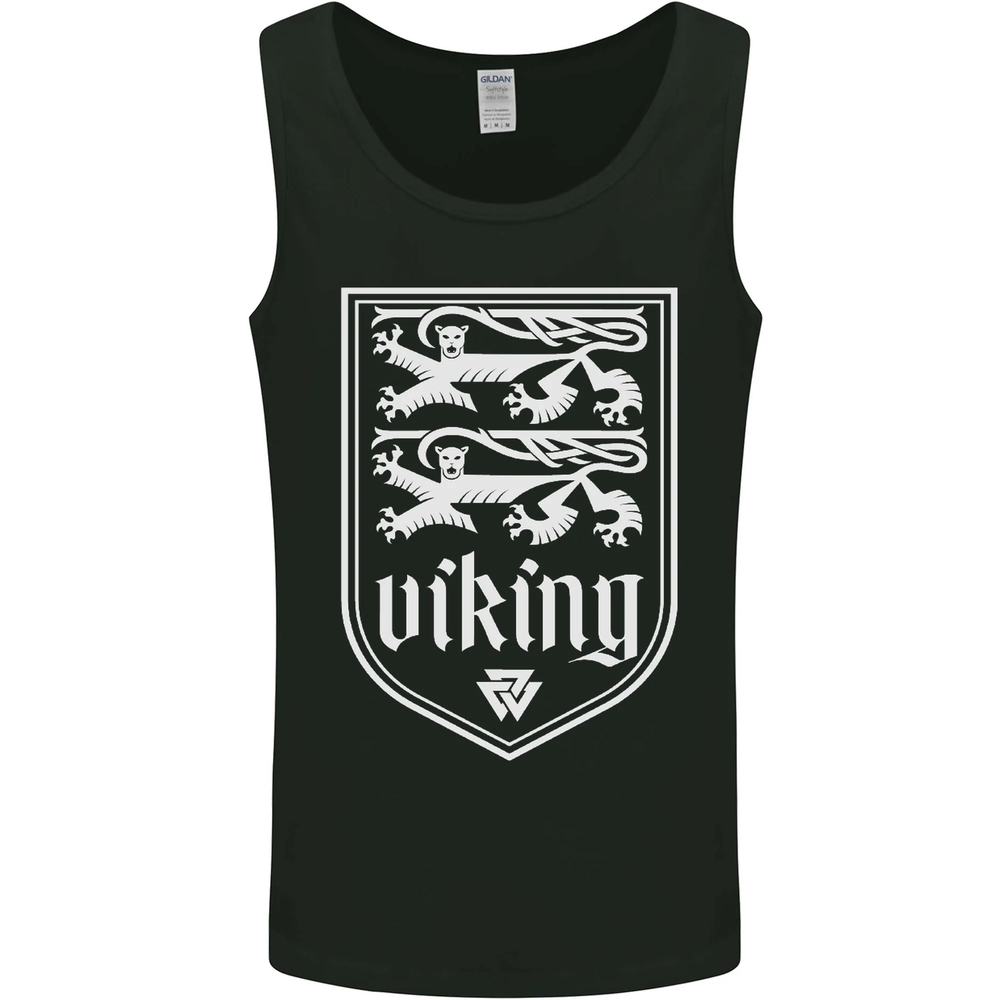 Vikings Valknut Symbol Valhalla Lions Mens Sleeveless Vest Tank Top