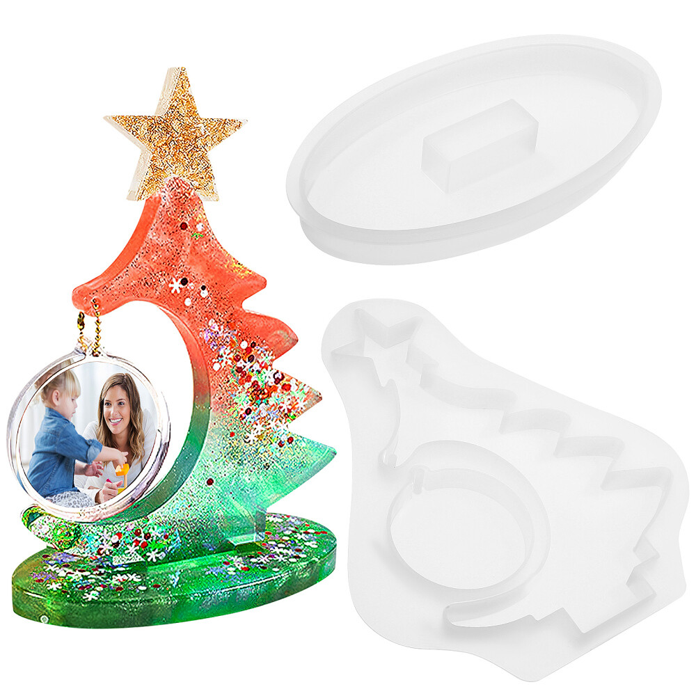 Christmas Resin Molds Tree Ornament Silicone for Non-deformable