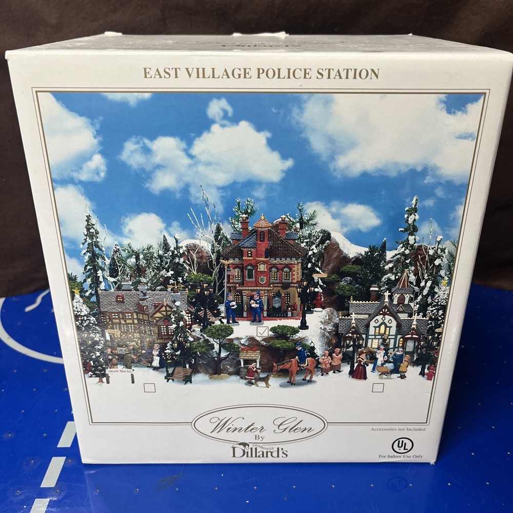 Lenox Winter Glen East Village Police Station Christmas Village by Dillards