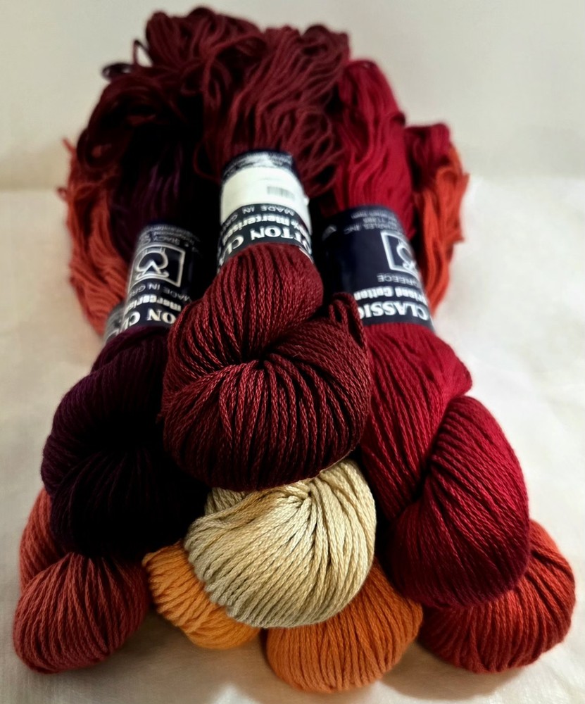 8 Skein Lot Tahki Stacy Charles Cotton Classic Yarn Mixed Discontinued 100% DK