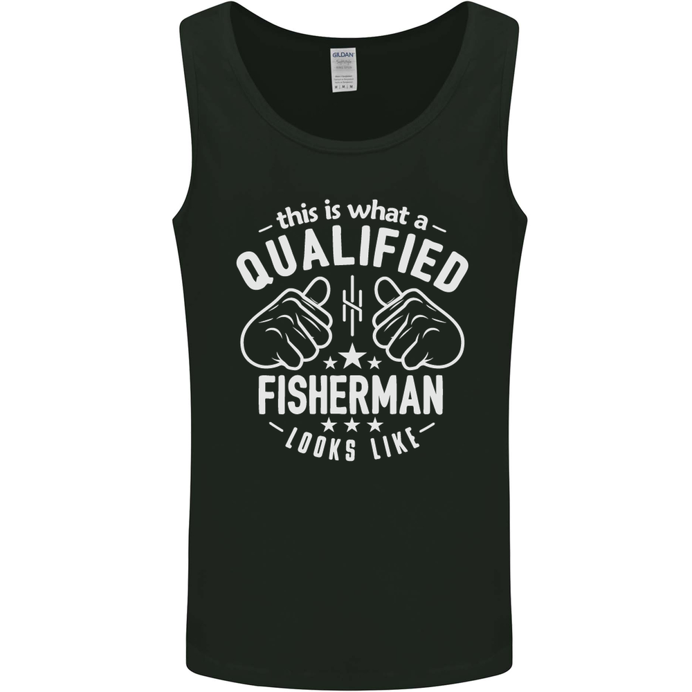 A Qualified Fisherman Looks Like Mens Vest Tank Top