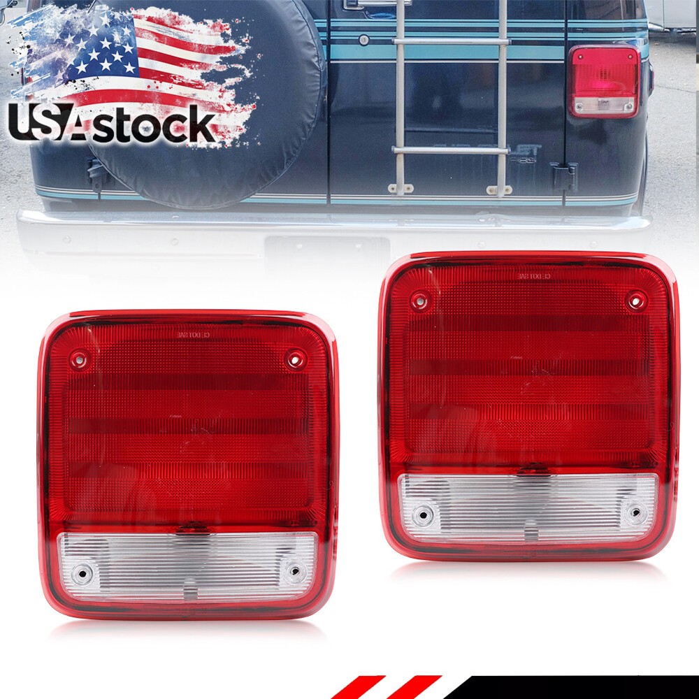 1985-1995 Chevy GMC G20 G30 G1500 G2500 G3500 Tail Light Pair