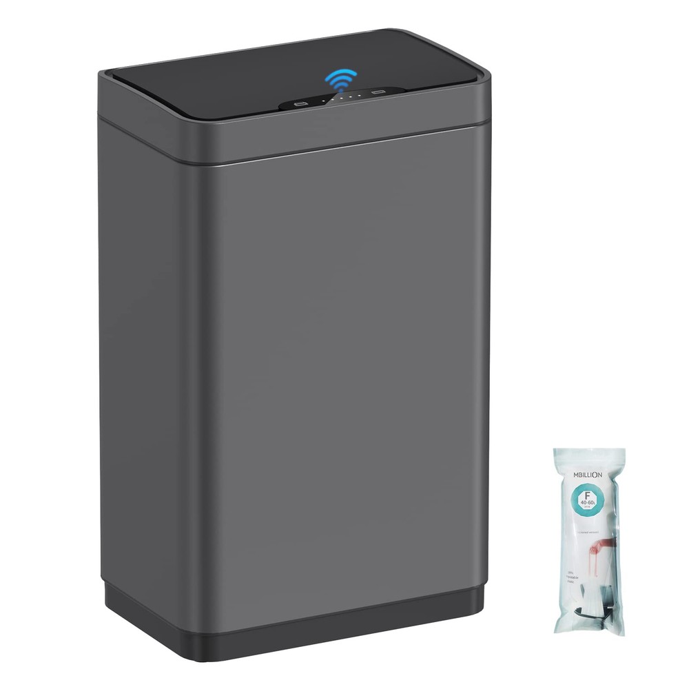 Mbillion 15 Gallon Motion Sensor Touchless Automatic Trash Can