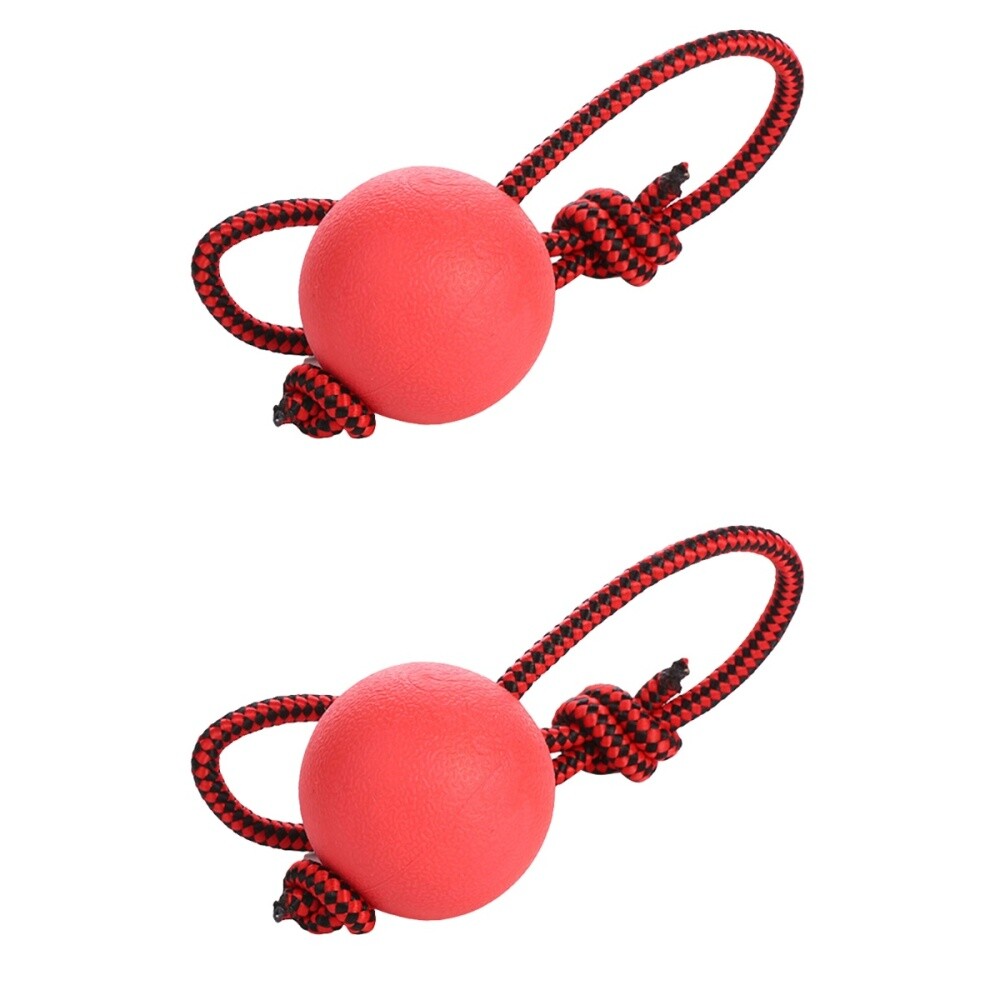 2 PCS Large Dog Rope and Ball Tooth Grinding Pet with String