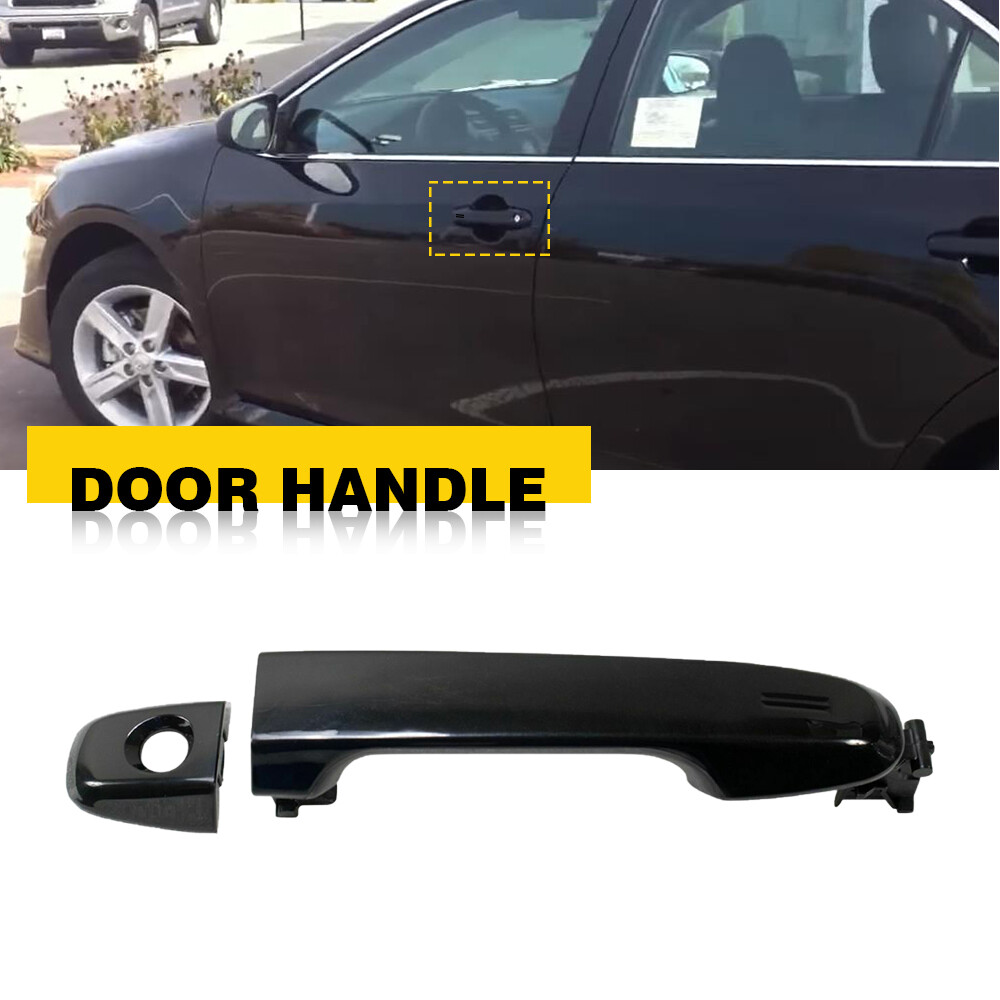 Black Front Exterior Door Handle for Driver or Passenger Side Camry Replacement