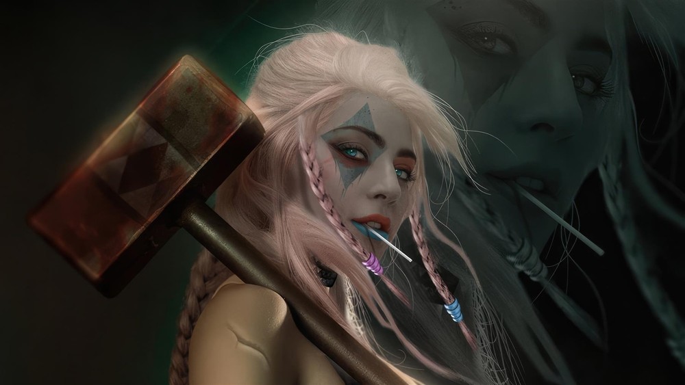 Harley Quinn Joker 2 Movie 2024 Metal Art Print Comics Poster 8in x 12in Lot Up