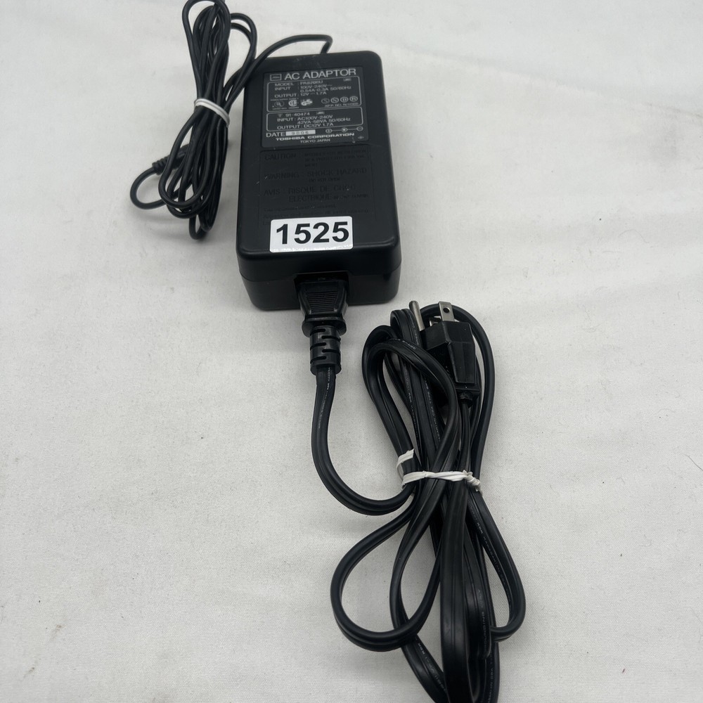 Toshiba PA8706U 12 V 1.7 Amp Charger Tested