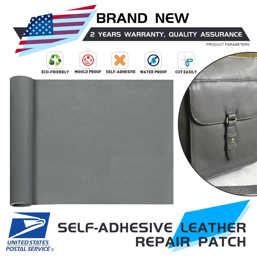 Leather-Repair-Patch Adhesive Grey Refinisher-Cuttable Sofa Repair-54