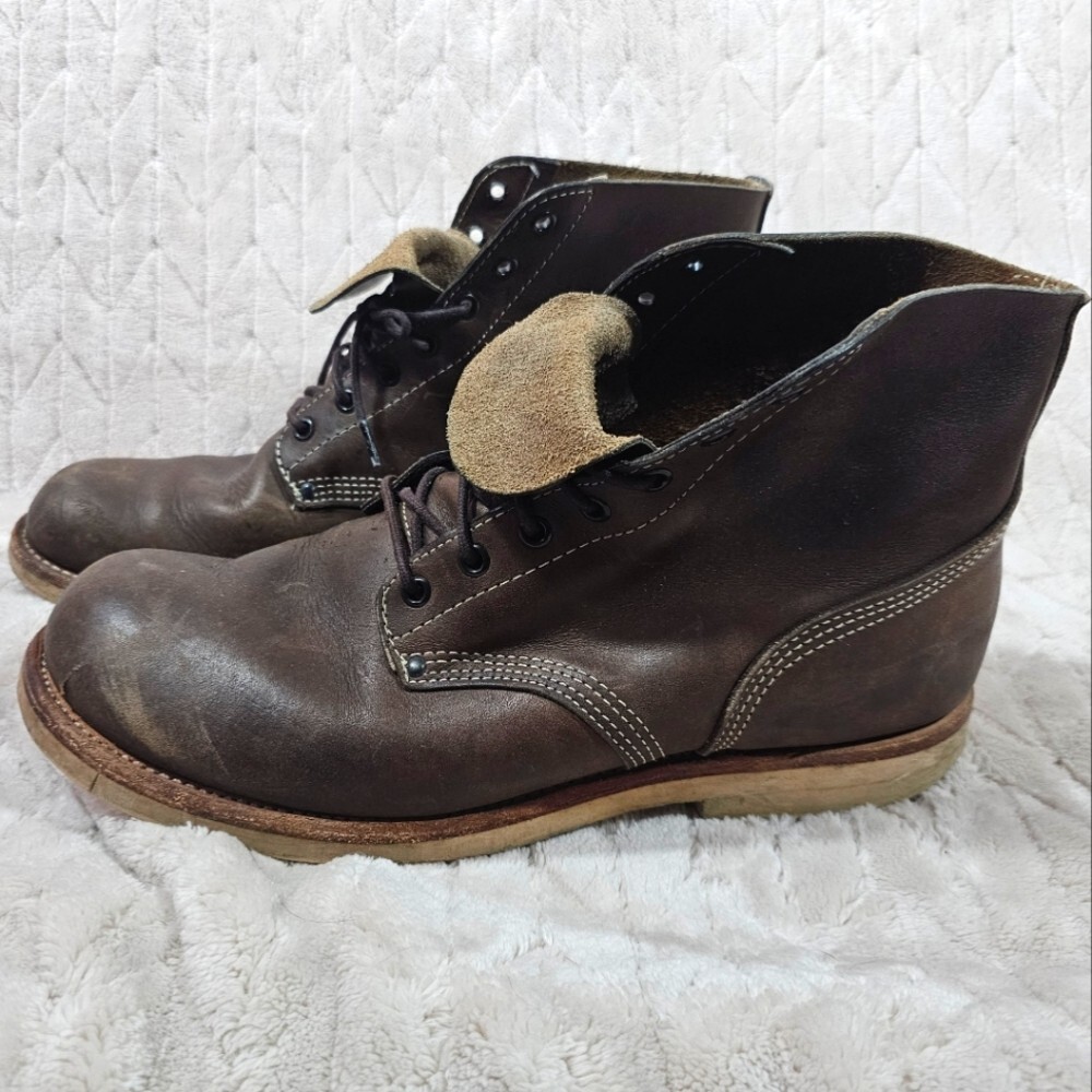 VTG Double RL Bench Made USA Leather Boots Mens 11 Bowery Lace Up Classic Shoes
