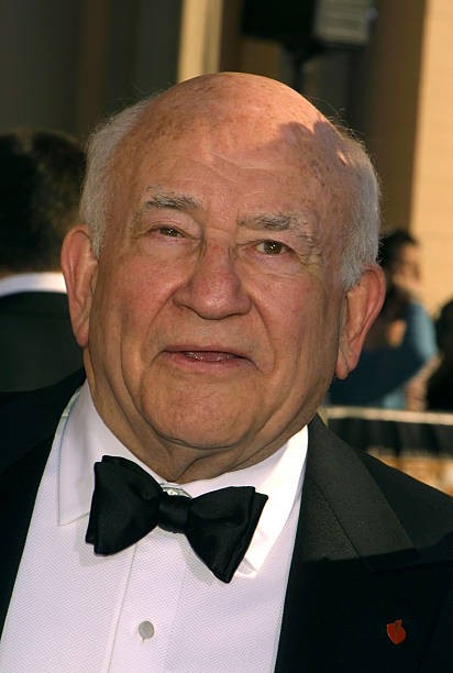 Edward Asner during The 8th Screen Actors Guild Awards Arrivals at- Old Photo