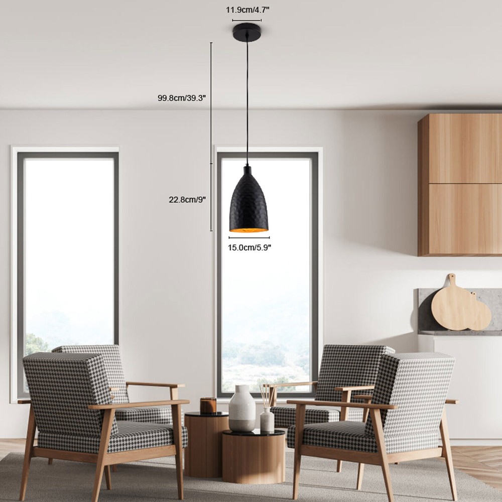 Industrial Chandelier Ceiling Fixture Hanging Pendant Light Kitchen Island Lamp